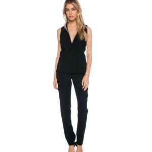 A.L.C. Mae Sleeveless Black Jumpsuit Sz 6